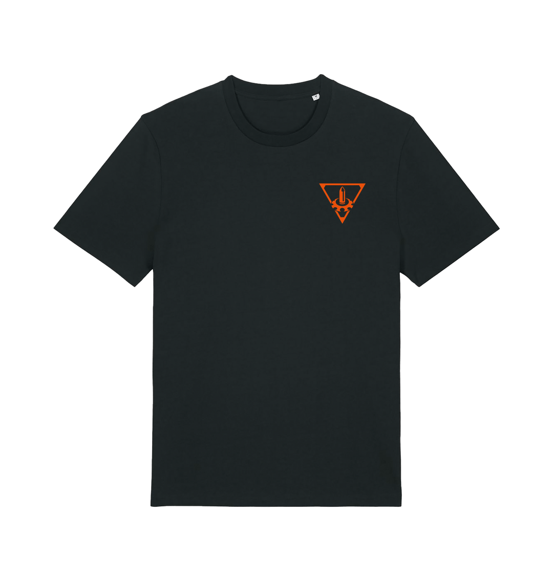 Black Printed T-shirt Front